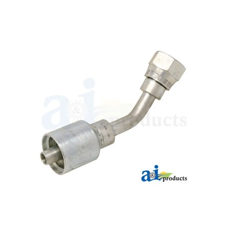 A & I Products Din Light 24 Seat 45 Female Swivel O-Ring 5 x1 x1 A-F-DL4506-12-18-W